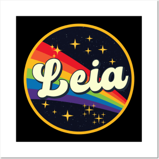 Leia // Rainbow In Space Vintage Style Posters and Art